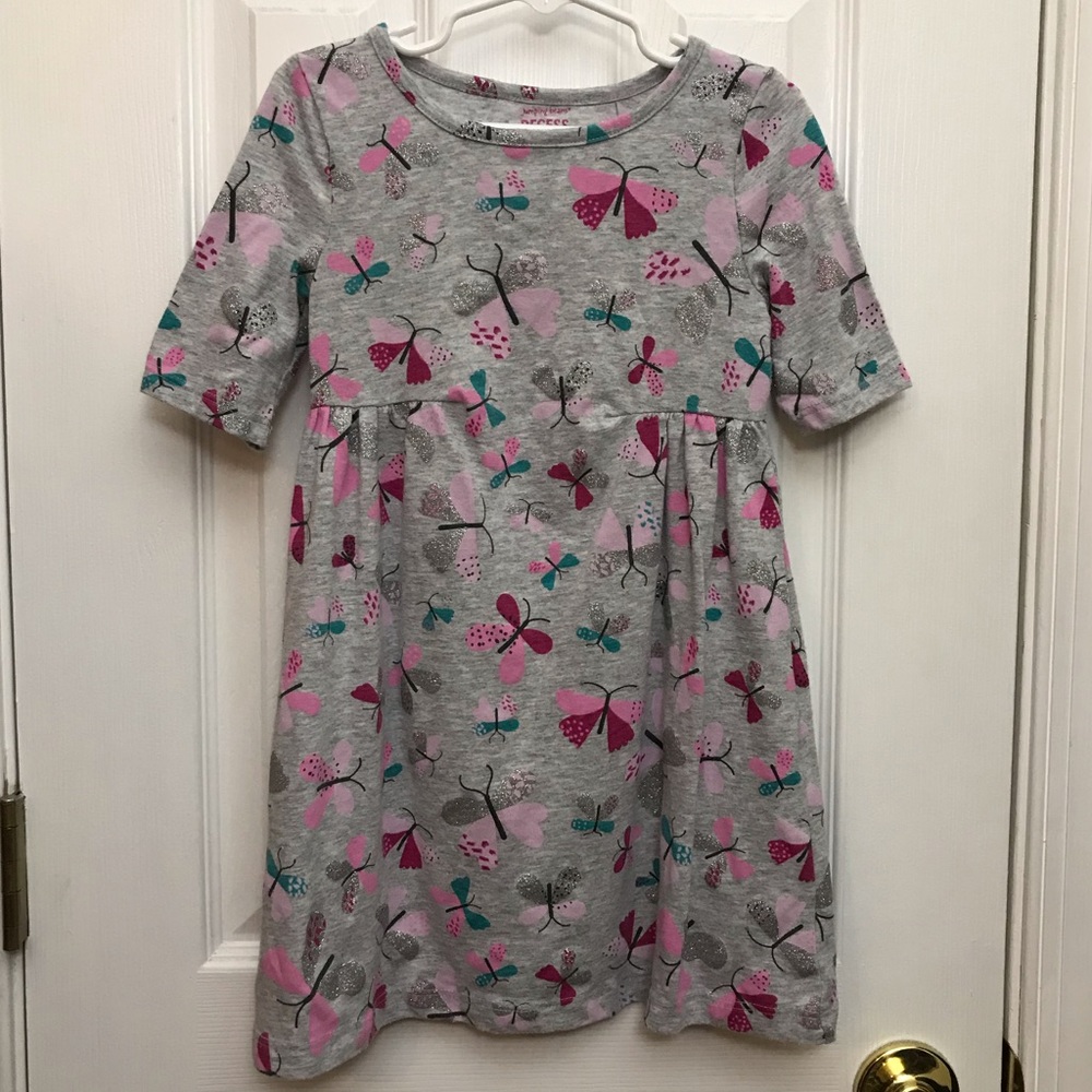 Jumping Beans Recess Dress Butterflies Size 5